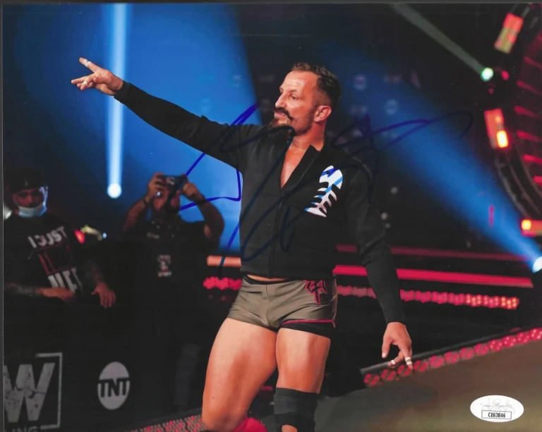 Bobby Fish Signed AEW 8x10 Photo #1 WWE JSA COA