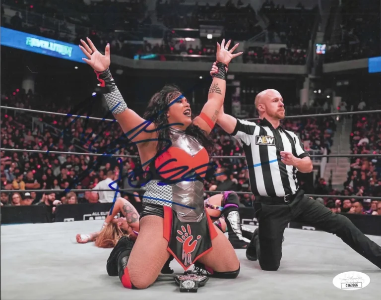 Nyla Rose Signed AEW 8x10 Photo #1 WWE JSA COA