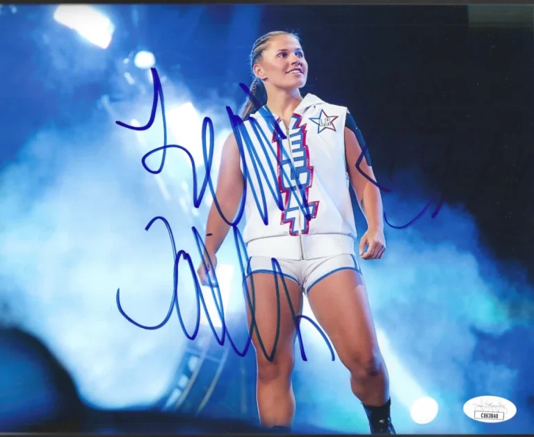 Leyla Hirsch Signed AEW 8x10 Photo #1 WWE JSA COA