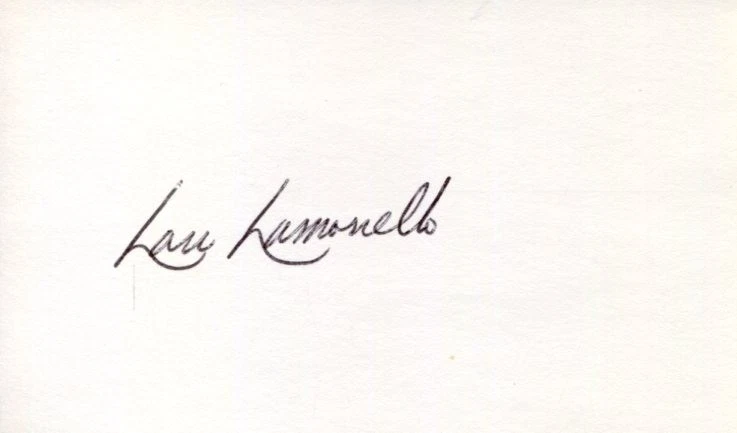 Lou Lamoriello New York Islanders New Jersey Devils GM HOF Signed Autograph