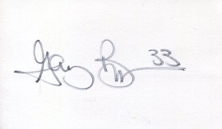Gary Brown Penn State Houston Oilers New York Giants Signed Autograph