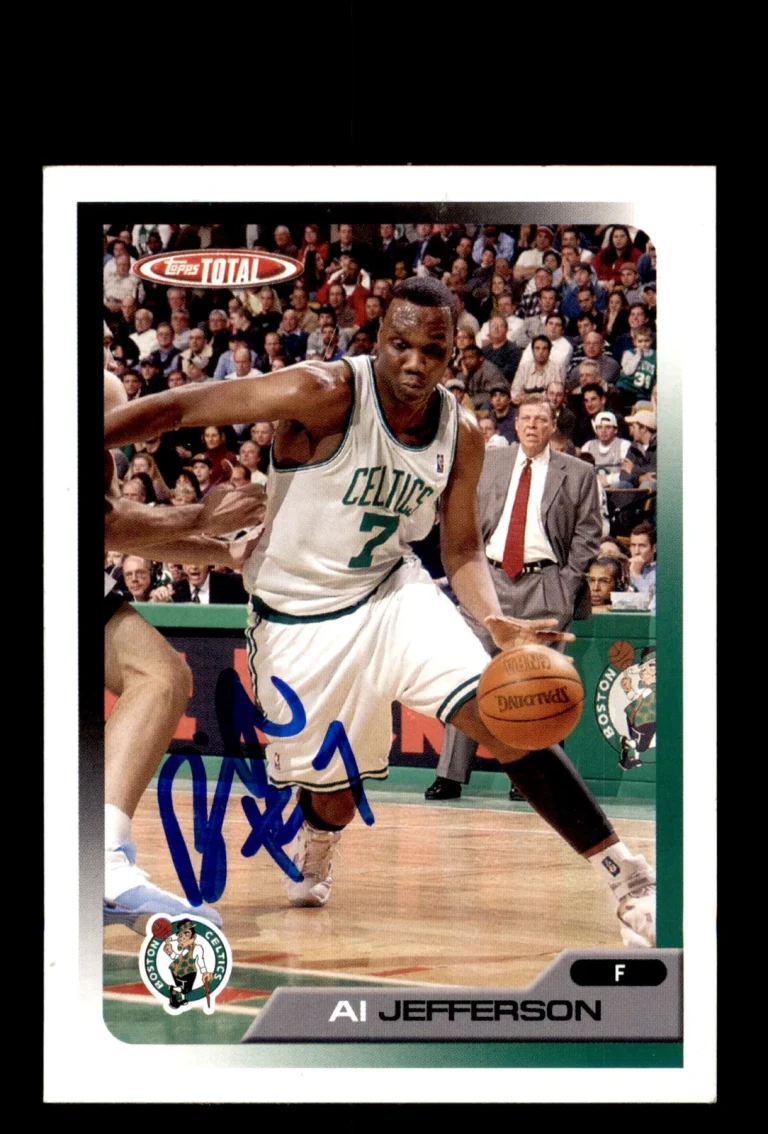 Signed Basketball Card Auto Al Jefferson 2005-06 Topps Total #59 Boston Celtics
