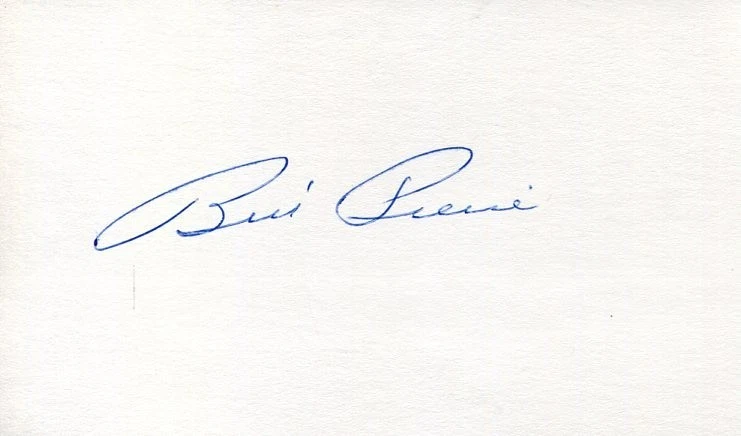 Billy Pierce Chicago White Sox Detroit Tigers 1945 World Series Signed Autograph