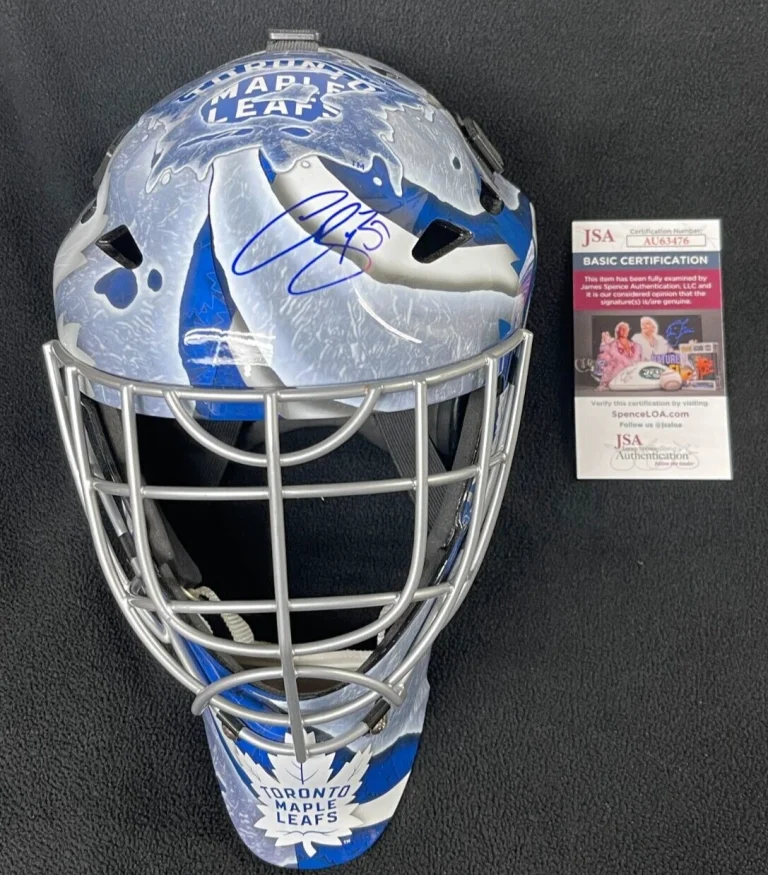 Curtis Joseph Signed Toronto Maple Leafs Full Size Goalie Mask JSA COA