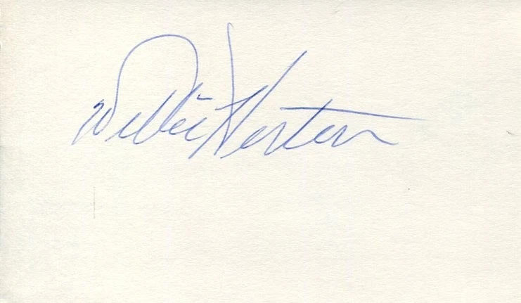Willie Horton 1968 Detroit Tigers World Series Champ Signed Autograph