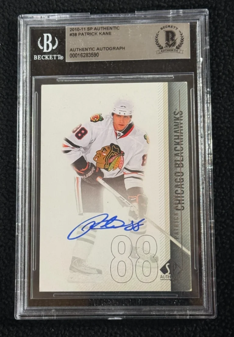 Patrick Kane Signed 2010/11 SP Authentic Card #38 BAS Certified Blackhawks