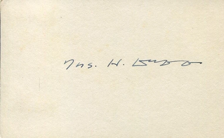 James H. Duff Pennsylvania Governor PA US Senator Congress Signed Autograph