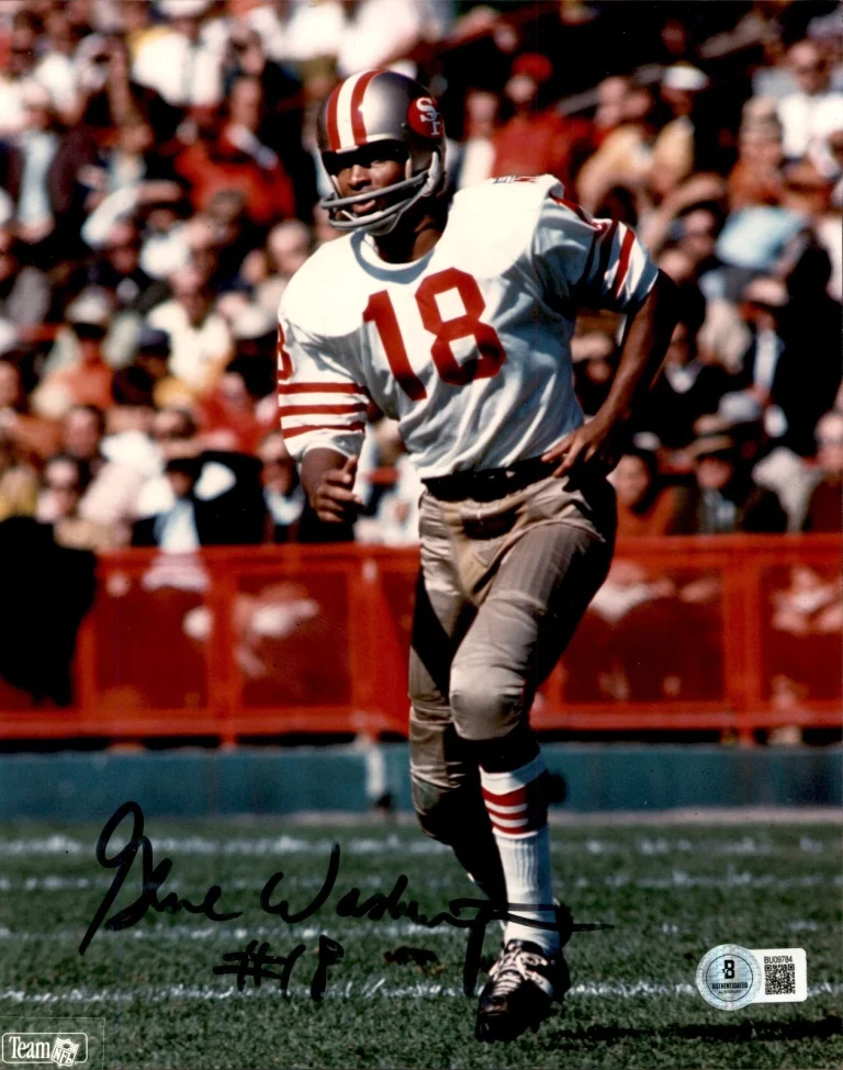 Gene Washington Signed San Fransisco 49ers 8x10 Photo JSA COA