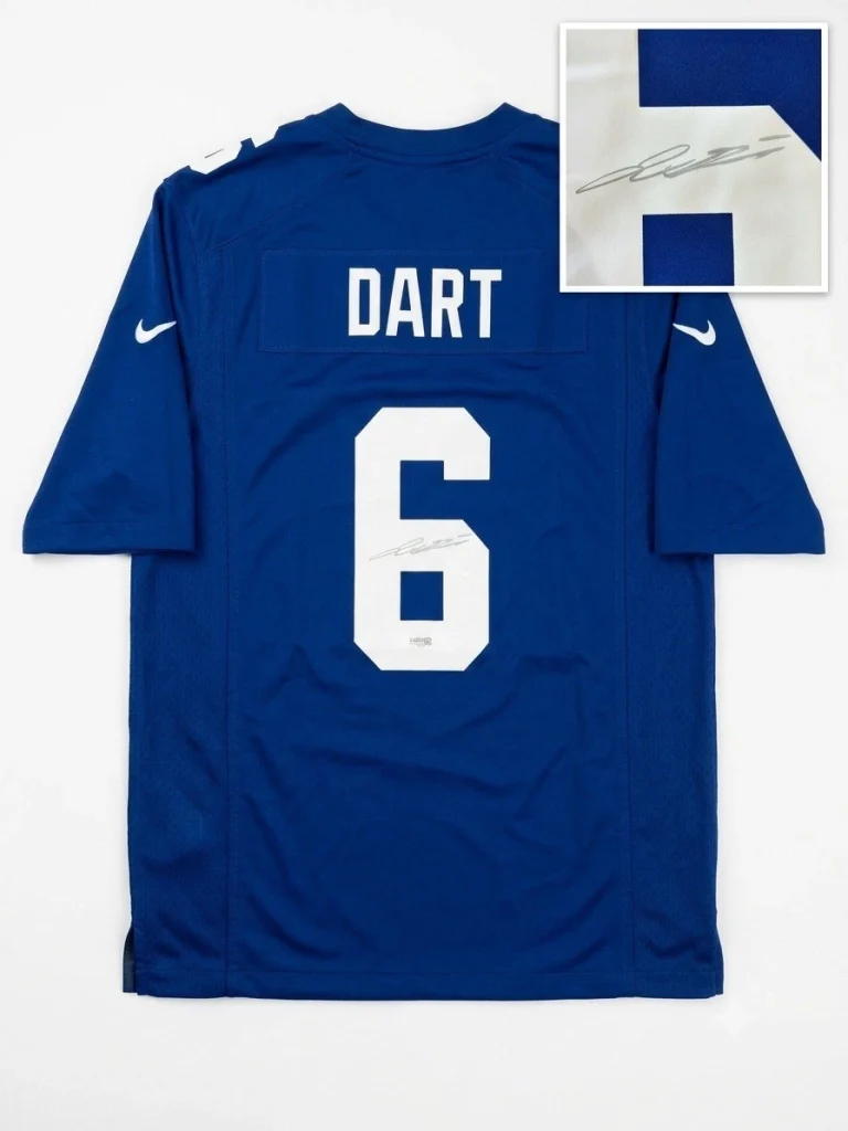 Jaxson Dart Signed AUTHENTIC Jersey JSA Authentic Autograph New York Giants