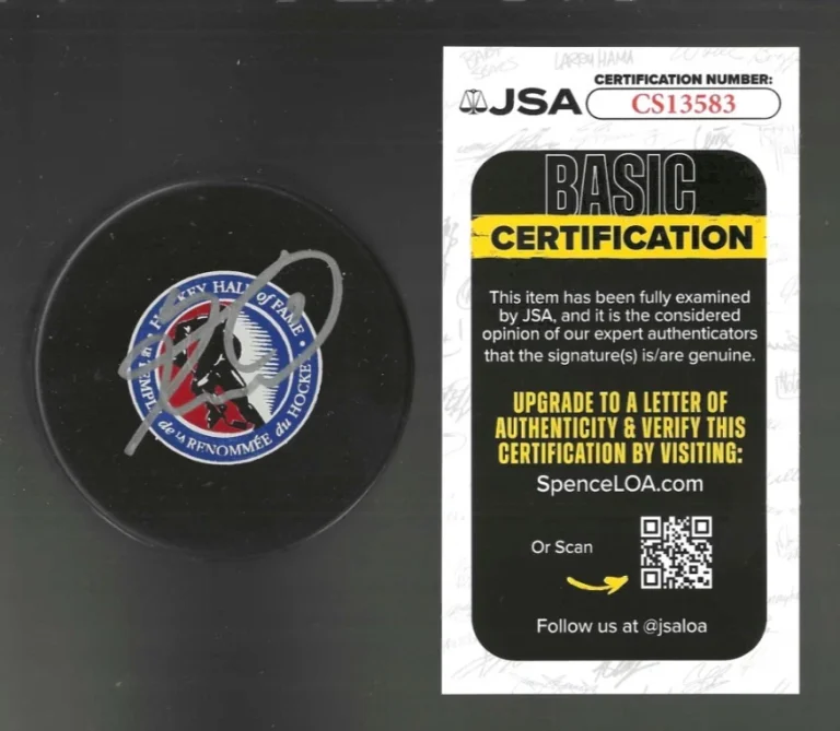 Keith Tkachuk Signed St Louis Blues Hockey Hall Of Fame HOF Puck JSA COA