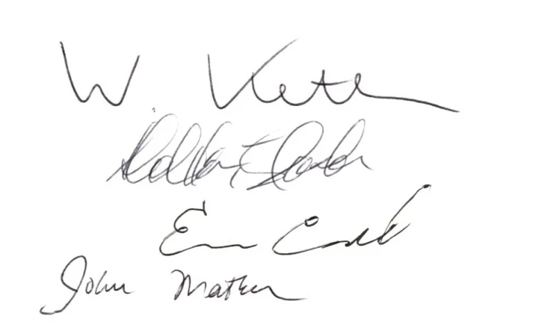 Eric Cornell John C. Mather Wolfgang Ketterle +1 Nobel Prize Signed Autograph