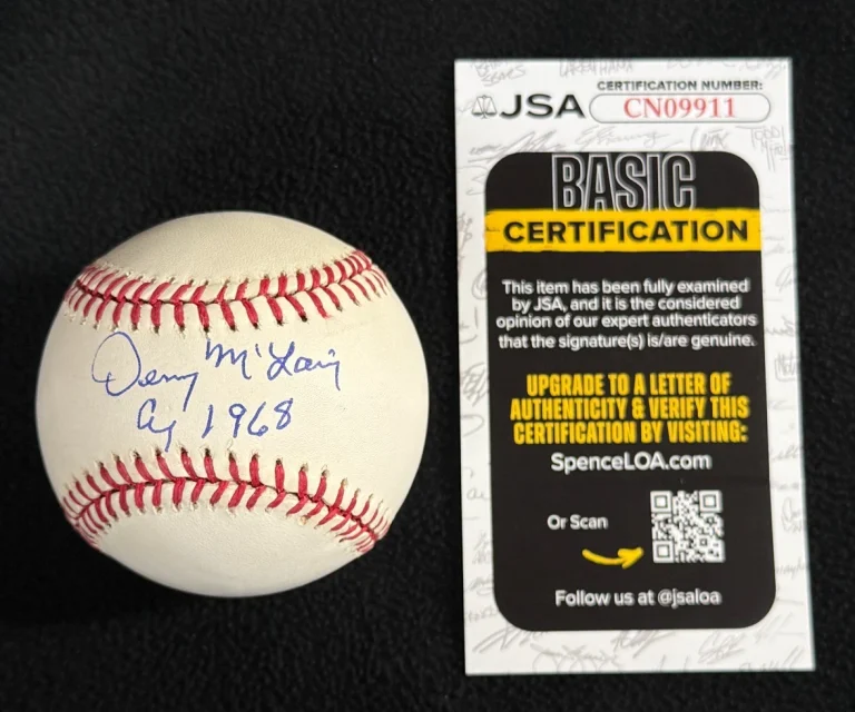 Denny McLain Signed & Inscribed 