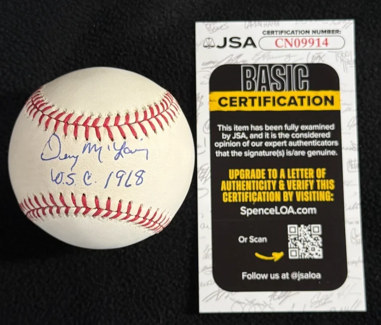 Denny McLain Signed & Inscribed 
