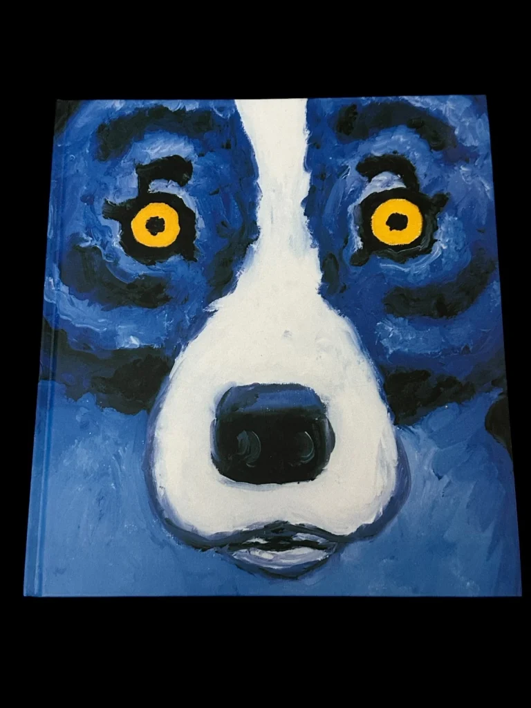 George Rodrigue Blue Dog Signed Autograph Book Grad LOA