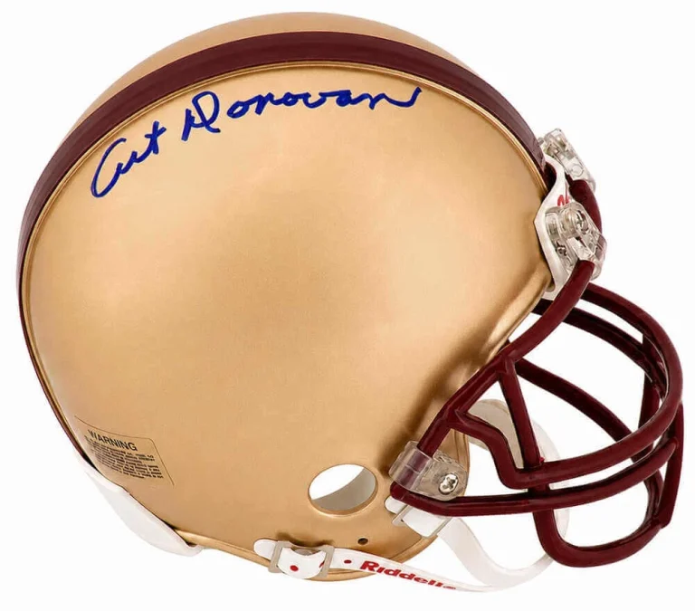 Art Donovan Signed Boston College Riddell (VSR4) Mini Helmet - (SCHWARTZ COA)