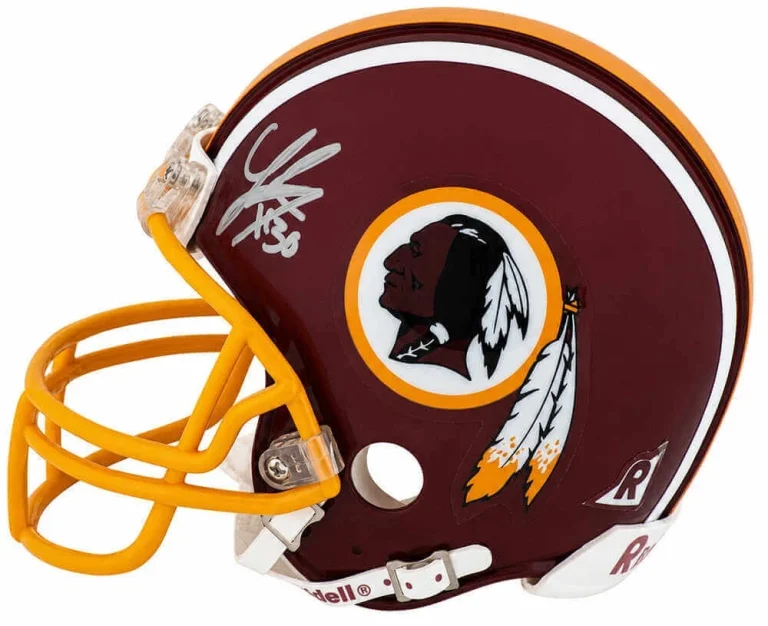 LaRon Landry Signed Redskins T/B Riddell (VSR4) Mini Helmet - (SCHWARTZ COA)