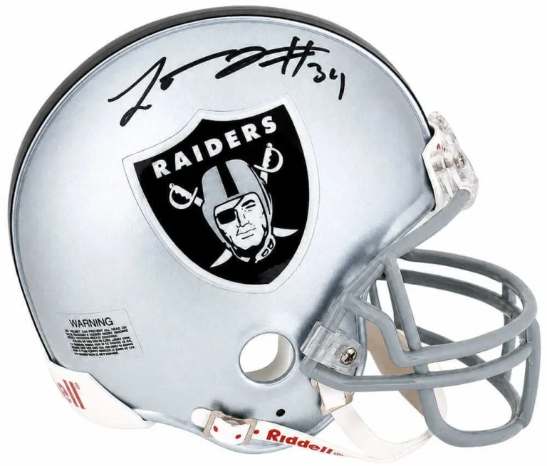 Lamont Jordan Signed Raiders Riddell (VSR4) Mini Helmet - (SCHWARTZ COA)