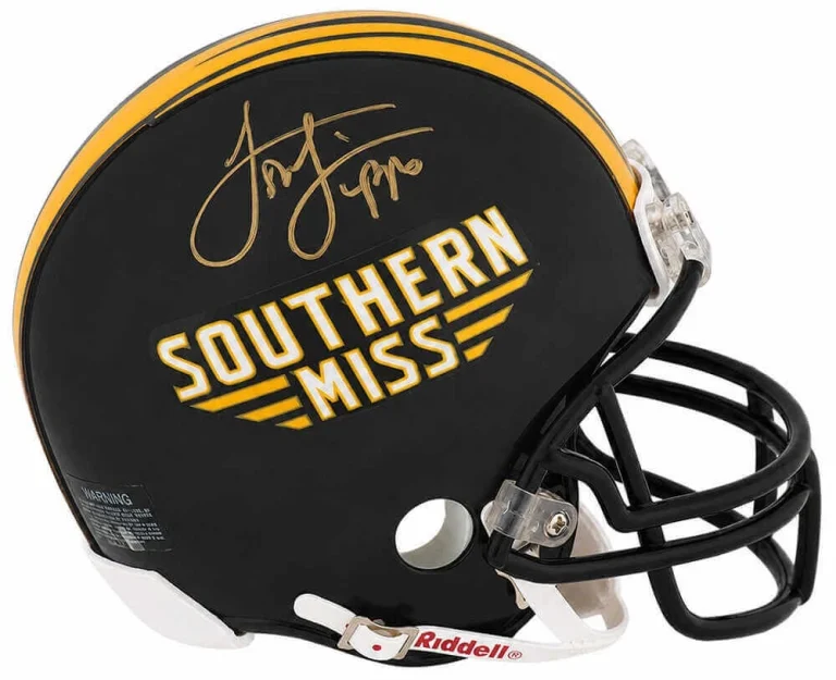Louis Lipps Signed Southern Mississippi T/B Riddell (VSR4) Mini Helmet -(SS COA)