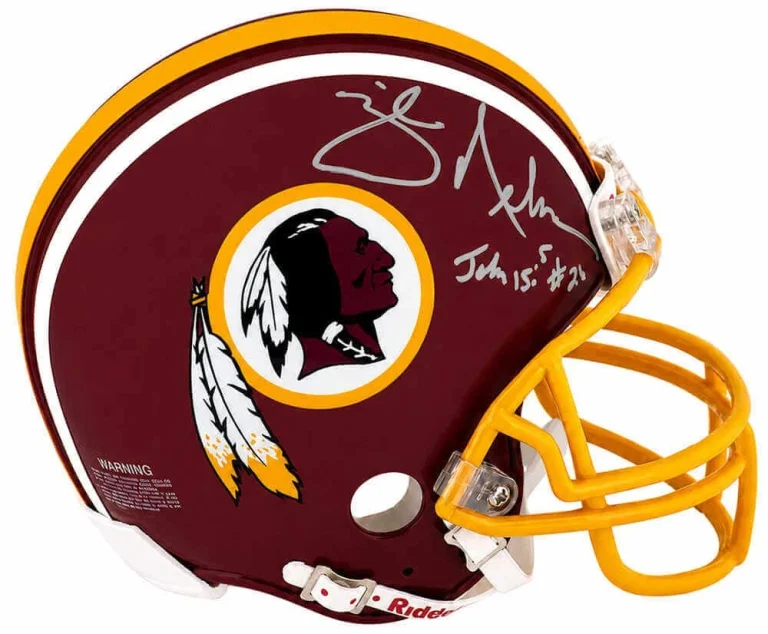 Mike Nelms Signed Redskins T/B Riddell (VSR4) Mini Helmet -(SCHWARTZ SPORTS COA)