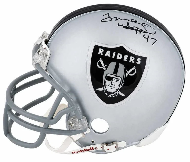 Tyrone Wheatley Signed Raiders Riddell (VSR4) Mini Helmet - (SCHWARTZ COA)