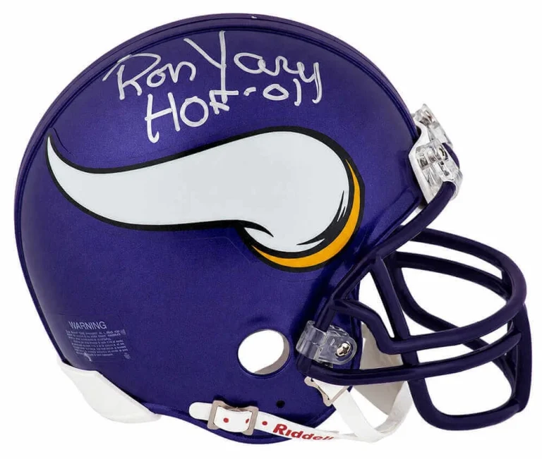 Ron Yary Signed Vikings Riddell (VSR4) Mini Helmet w/HOF'01 - (SCHWARTZ COA)