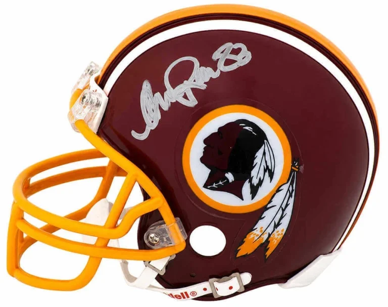 Andre Reed Signed Washington Throwback Riddell (VSR4) Mini Helmet (SCHWARTZ COA)