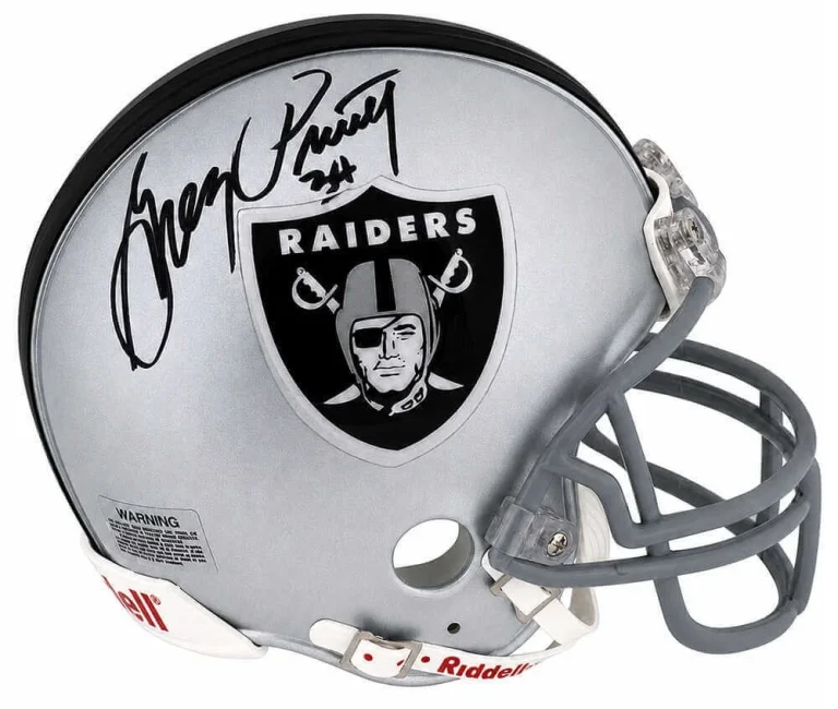 Greg Pruitt Signed Raiders Riddell (VSR4) Mini Helmet - (SCHWARTZ SPORTS COA)