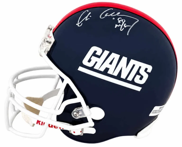 Chris Calloway Signed Giants T/B Riddell F/S (VSR4) Replica Helmet -SCHWARTZ COA