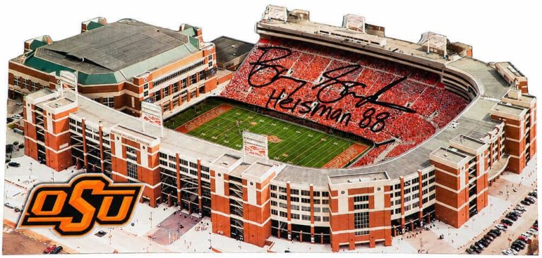 Barry Sanders Signed Oklahoma State Pickens Stadium 13