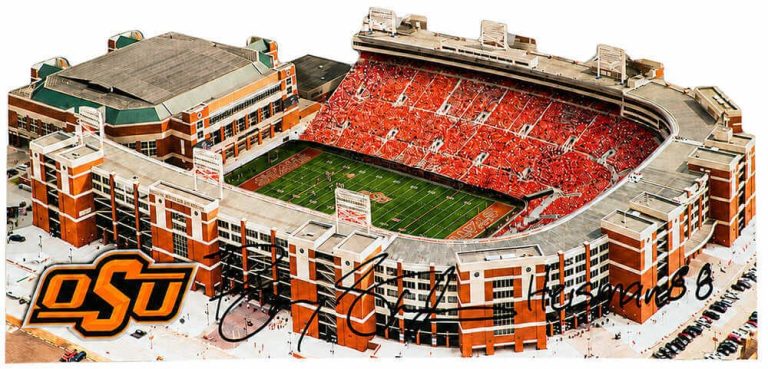 Barry Sanders Signed Oklahoma State 13