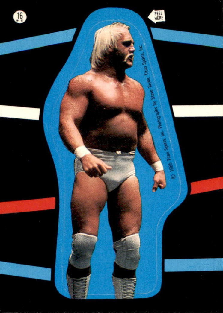Hulk Hogan 1985 Titan Sports Sticker Puzzle Piece Card WWE WWF