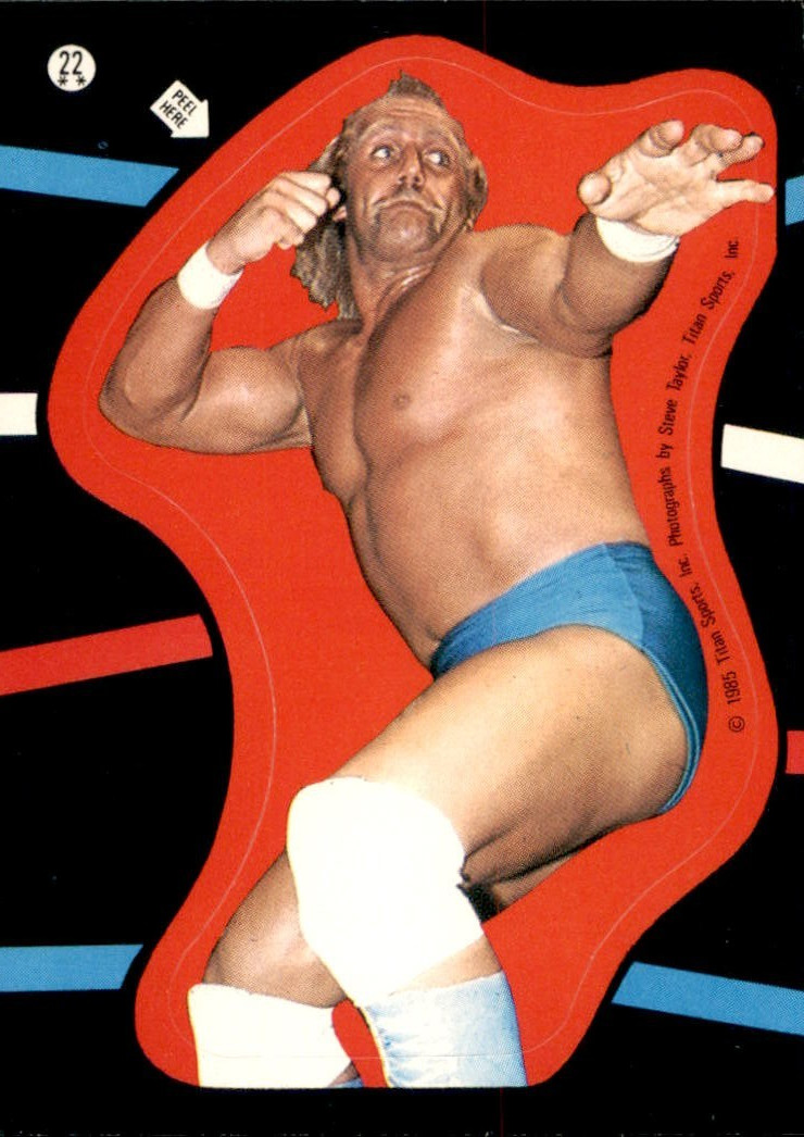 Hulk Hogan 1985 Titan Sports Sticker Puzzle Piece Card WWE WWF