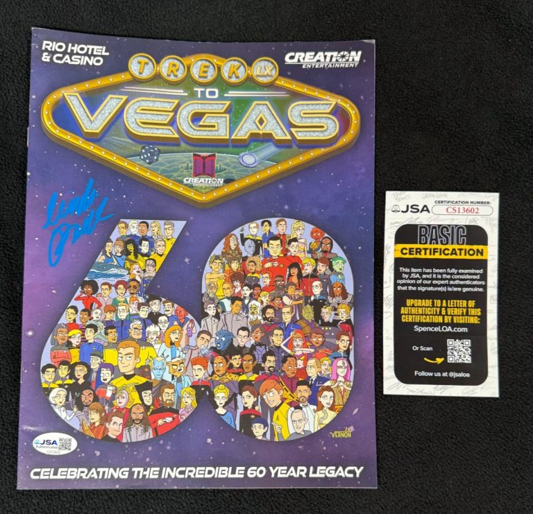 Linda Park Signed Star Trek Enterprise Hoshi Creation Las Vegas Program JSA COA