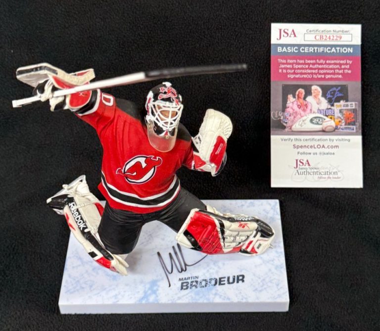 Martin Brodeur Signed New Jersey Devils McFarlane Figure JSA COA
