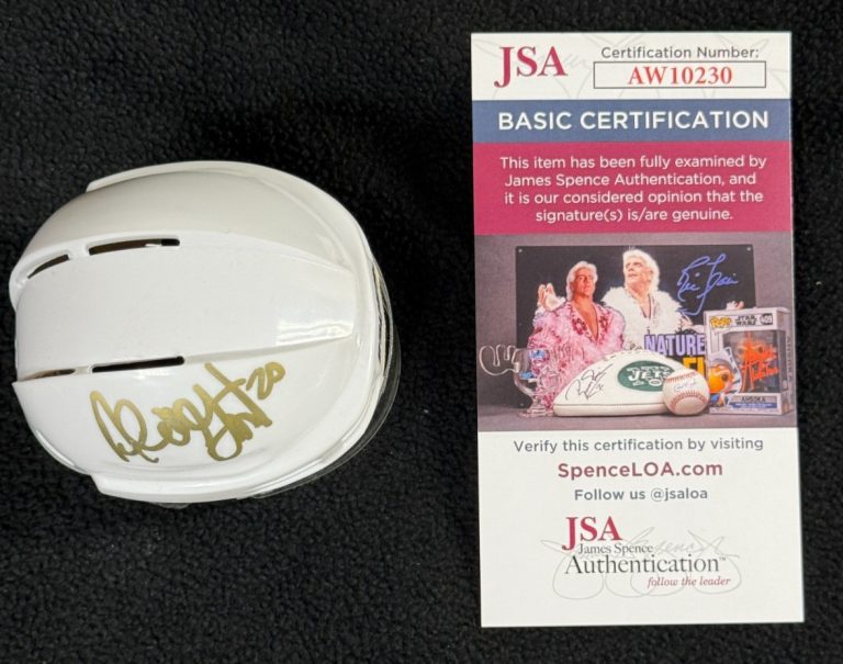 Alex Grant Signed Anaheim Ducks Micro Mini Helmet JSA COA