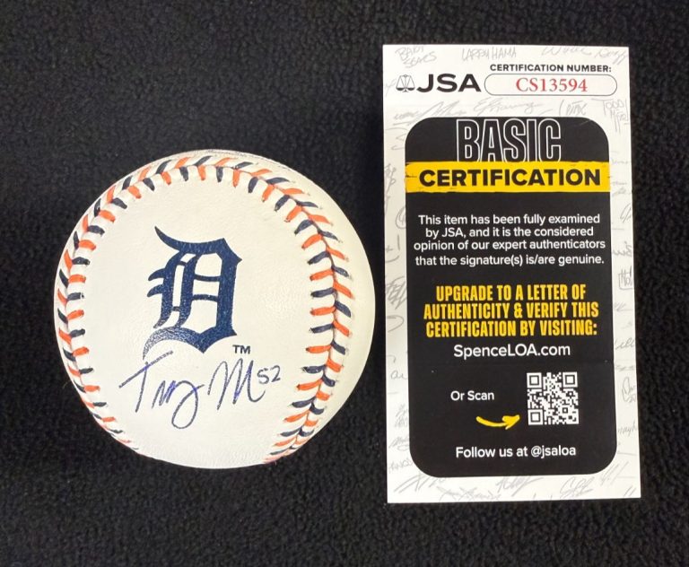 Troy Melton Signed Detroit Tigers Team Stitch OML Baseball Ball JSA COA