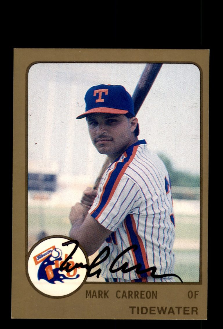 Signed Baseball Card Auto Mark Carreon 1988 ProCards #1588 Tidewater Tides