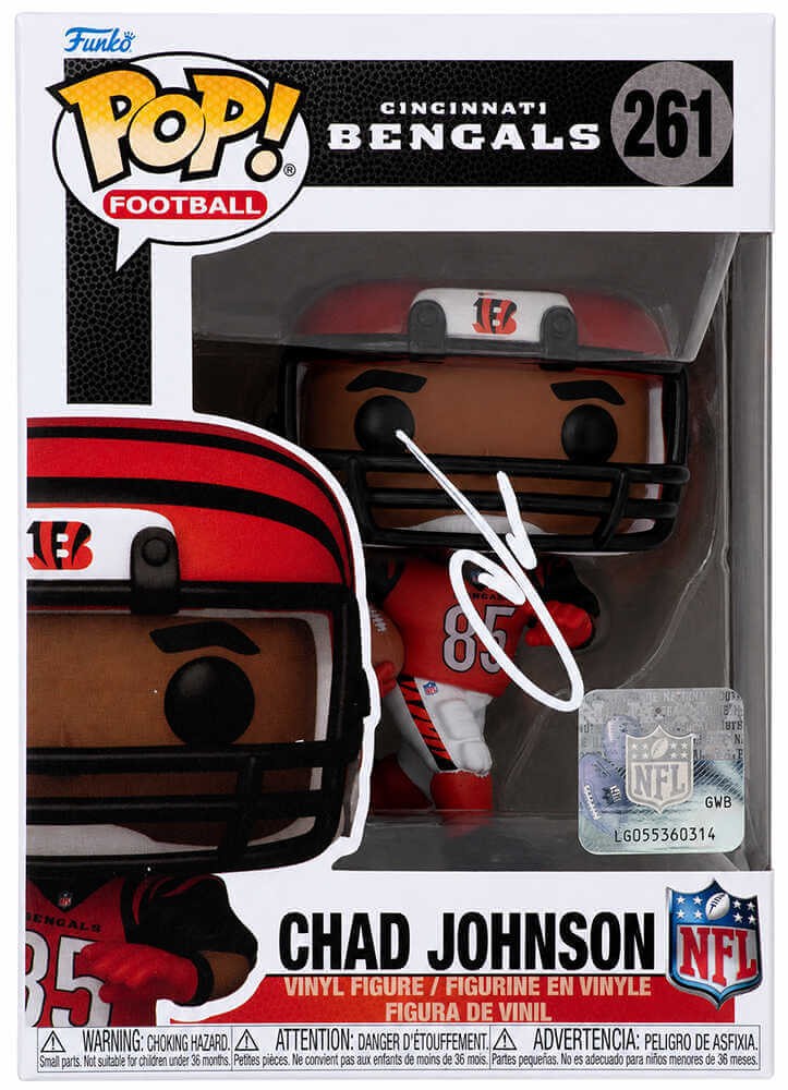 Chad Johnson Signed Bengals Player Funko Pop Doll #261 - (SCHWARTZ SPORTS COA)