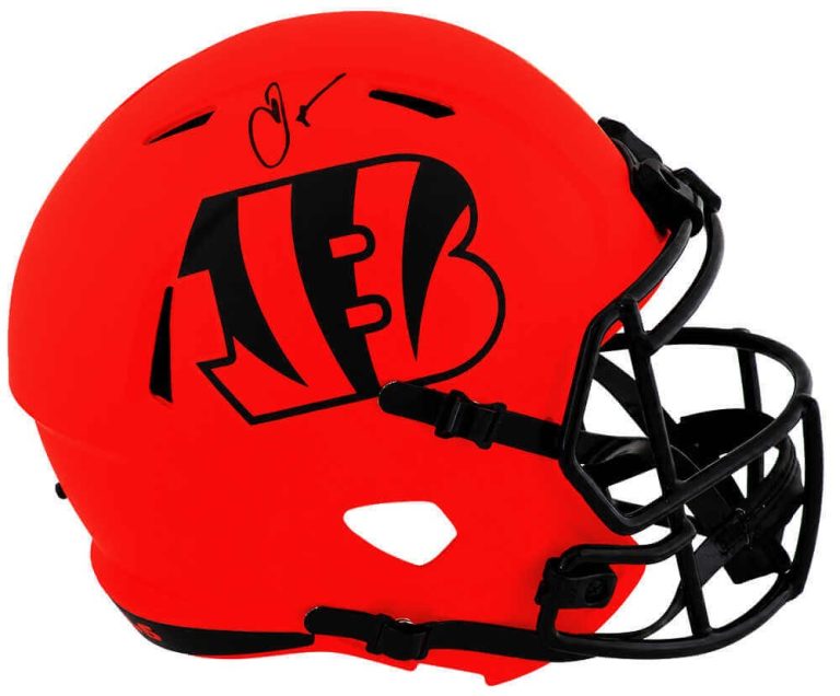 Chad Johnson Signed Bengals RAVE Riddell Full Size Replica Helmet (SCHWARTZ COA)