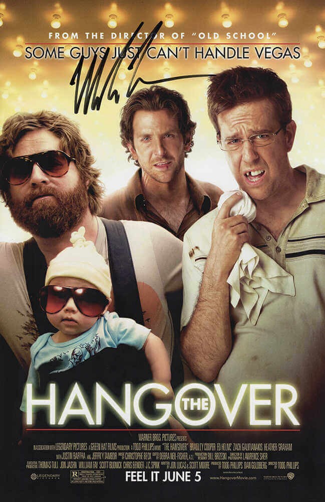 Mike Tyson Signed The Hangover 11×17 Movie Poster - (In Black) - (SCHWARTZ COA)