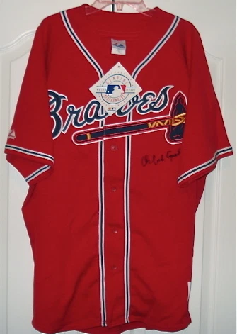 ORLANDO CEPEDA AUTOGRAPHED JERSEY (BRAVES) W/ PROOF!