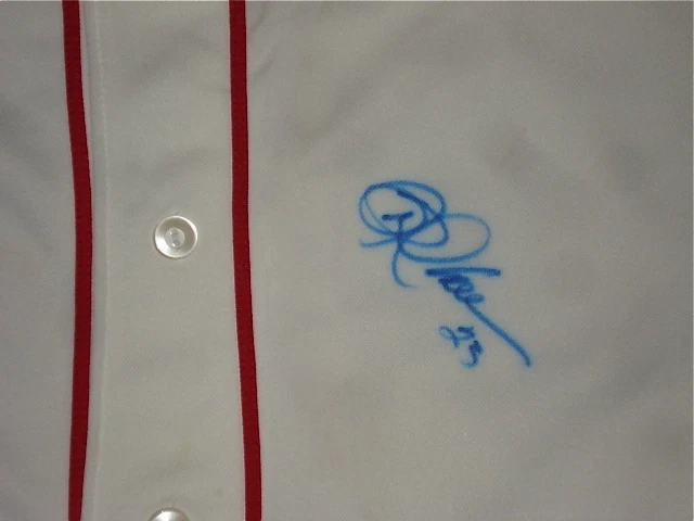 MIKE CAMERON AUTOGRAPHED JERSEY (RED SOX) W/ PROOF!