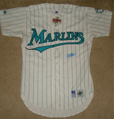 DAN UGGLA AUTOGRAPHED JERSEY (MARLINS) W/ PROOF!