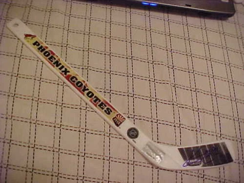 PHOENIX COYOTES KYLE TURRIS SIGNED LOGO STICK