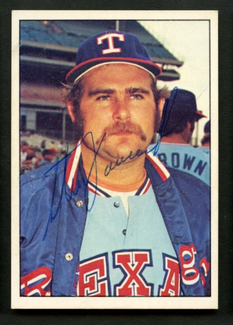 Steven Foucault #252 signed autograph auto SSPC 1975 Texas Rangers Baseball Card