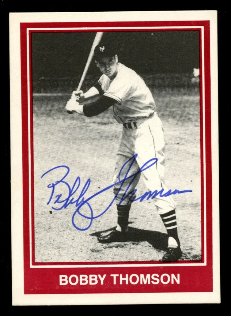 Bobby Thomson signed autograph 5th Annual National Sports Collectors Show Card