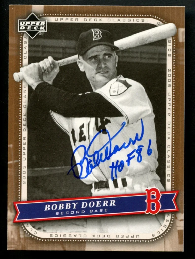 Bobby Doerr #12 signed autograph auto 2005 Upper Deck Classics Baseball Card ~