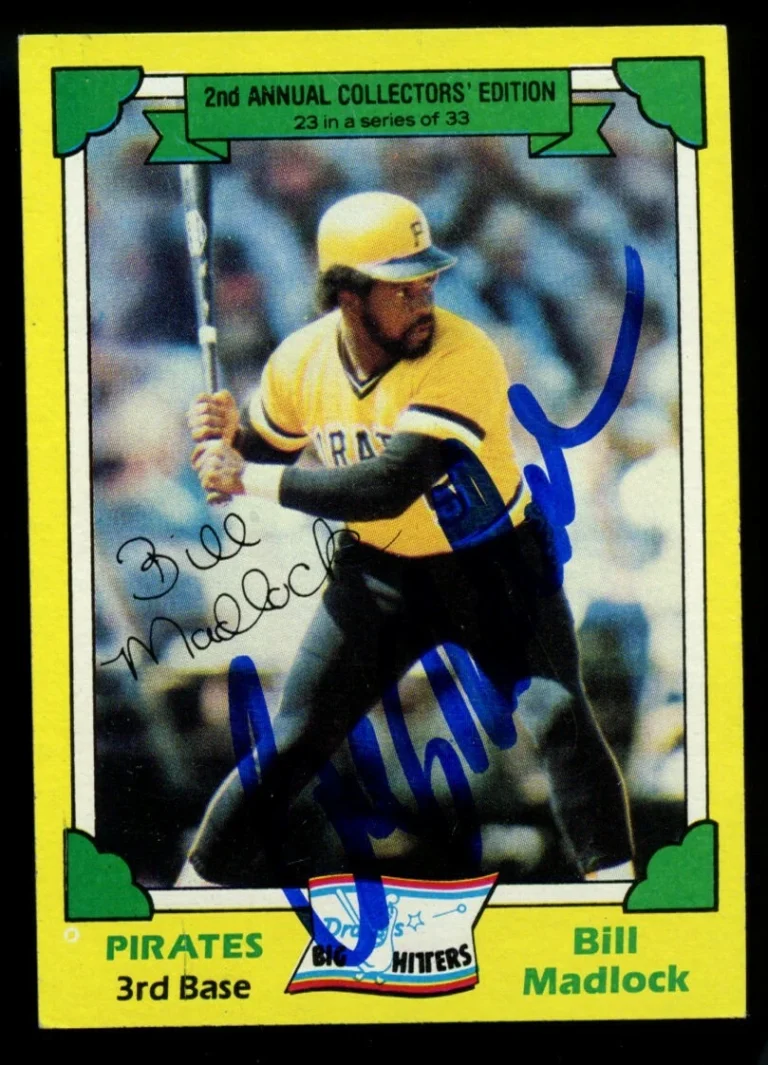 Bill Madlock #23 signed autograph auto 1982 Topps Drake's BIG HITTERS Card ~
