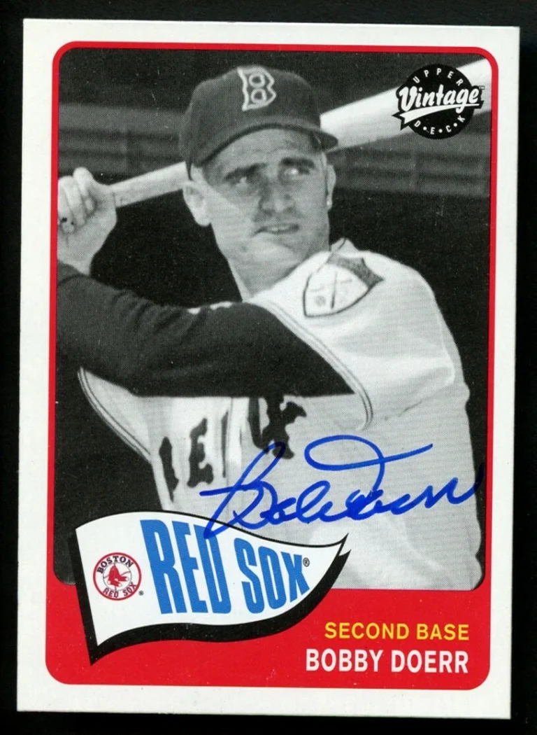 Bobby Doerr #163 signed autograph auto 2003 UD Vintage Baseball Card ~