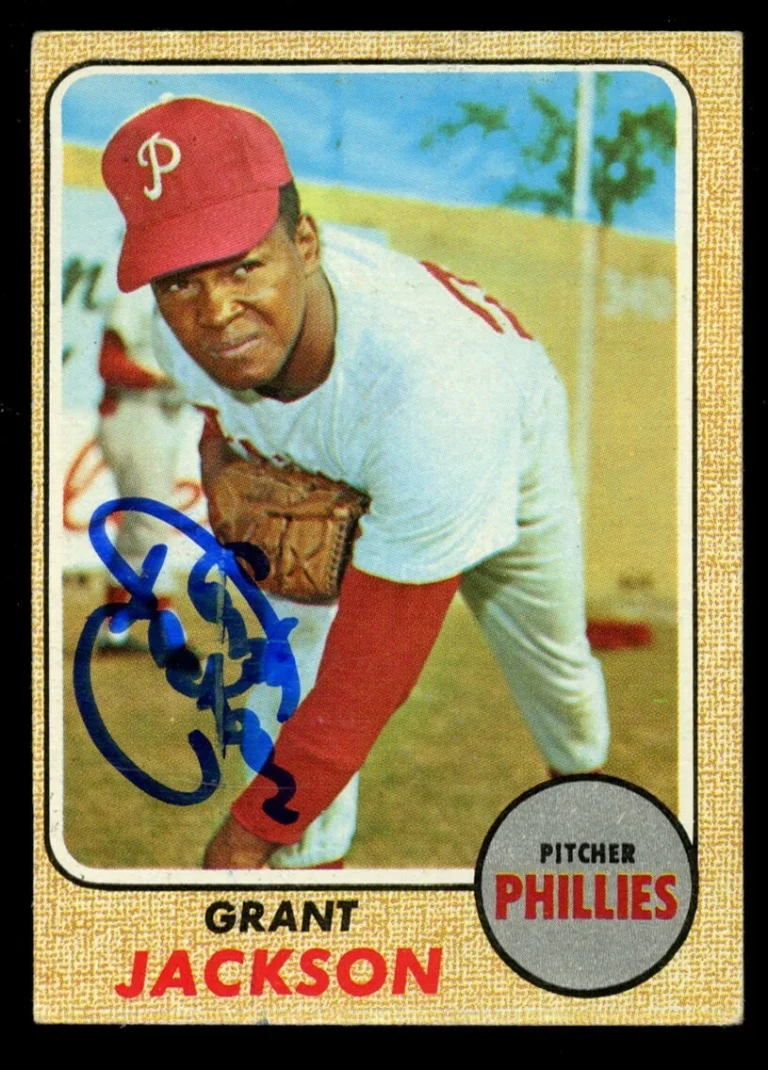 Grant Jackson #512 signed autograph auto 1968 Topps Baseball Trading Card